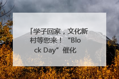 学子回家，文化新村等您来！“Block Day”催化学院式街区新生态