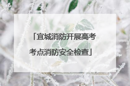 宜城消防开展高考考点消防安全检查