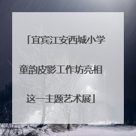 宜宾江安西城小学童韵皮影工作坊亮相这一主题艺术展