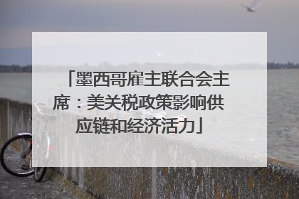 墨西哥雇主联合会主席：美关税政策影响供应链和经济活力
