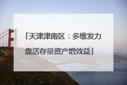 天津津南区：多维发力盘活存量资产增效益