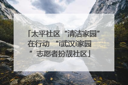 太平社区“清洁家园”在行动 “i武汉i家园”志愿者扮靓社区