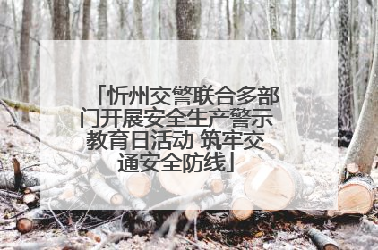 忻州交警联合多部门开展安全生产警示教育日活动 筑牢交通安全防线