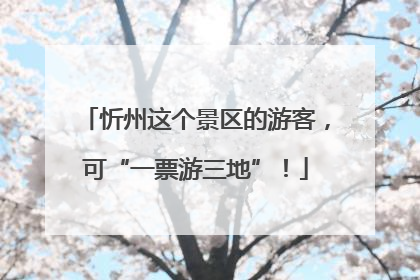 忻州这个景区的游客，可“一票游三地”！