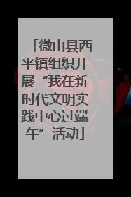 微山县西平镇组织开展“我在新时代文明实践中心过端午”活动