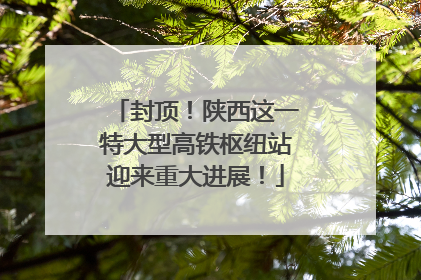 封顶！陕西这一特大型高铁枢纽站迎来重大进展！