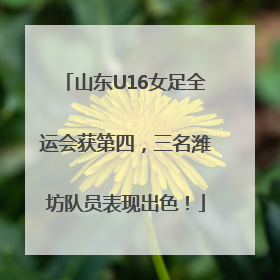 山东U16女足全运会获第四，三名潍坊队员表现出色！