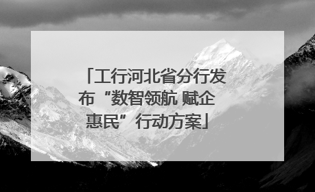 工行河北省分行发布“数智领航 赋企惠民”行动方案