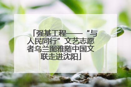 强基工程——“与人民同行”文艺志愿者乌兰图雅随中国文联走进沈阳