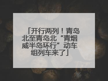 开行两列！青岛北至青岛北“青烟威半岛环行”动车组列车来了