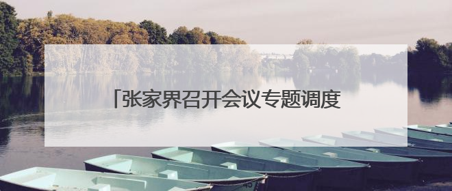张家界召开会议专题调度端午假日旅游接待工作