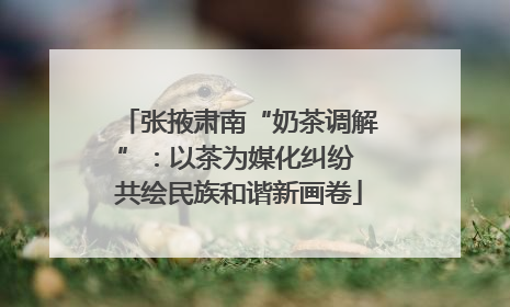张掖肃南“奶茶调解”：以茶为媒化纠纷 共绘民族和谐新画卷