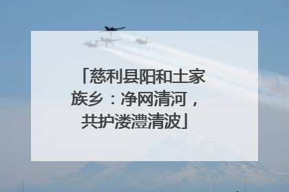 慈利县阳和土家族乡：净网清河，共护溇澧清波