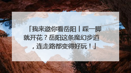 我来邀你看岳阳丨踩一脚就开花？岳阳这条魔幻步道，连走路都变得好玩！