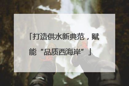 打造供水新典范，赋能“品质西海岸”
