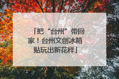 把“台州”带回家！台州文创冰箱贴玩出新花样