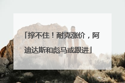 撑不住！耐克涨价，阿迪达斯和彪马或跟进