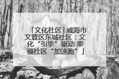 文化社区│威海市文登区东城社区：文化“引擎”驱动 幸福社区“加速跑”