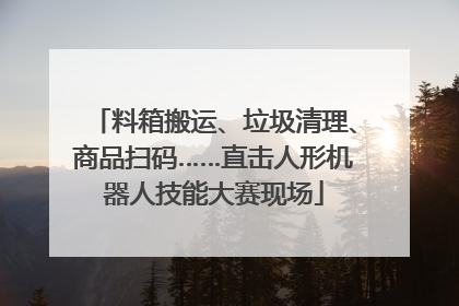 料箱搬运、垃圾清理、商品扫码……直击人形机器人技能大赛现场