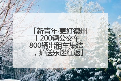 新青年·更好德州丨200辆公交车、800辆出租车集结，护送乐迷往返