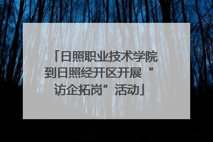日照职业技术学院到日照经开区开展“访企拓岗”活动