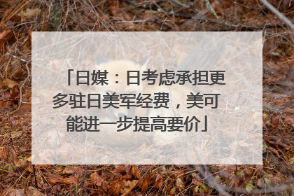 日媒：日考虑承担更多驻日美军经费，美可能进一步提高要价