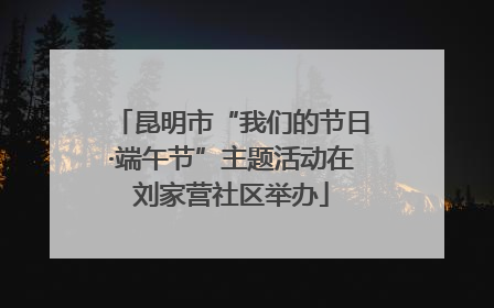 昆明市“我们的节日·端午节”主题活动在刘家营社区举办