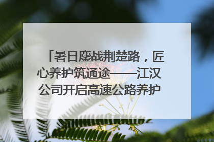 暑日鏖战荆楚路，匠心养护筑通途——江汉公司开启高速公路养护专项工程建设热潮