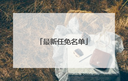 最新任免名单