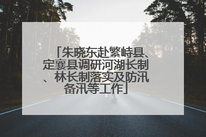 朱晓东赴繁峙县、定襄县调研河湖长制、林长制落实及防汛备汛等工作