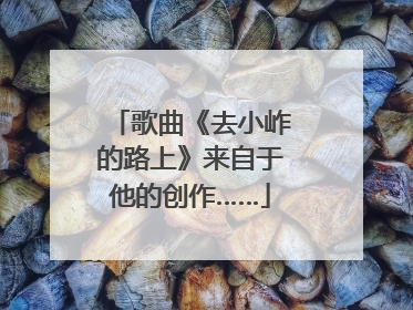 歌曲《去小岞的路上》来自于他的创作……
