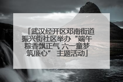 武汉经开区邓南街道振兴街社区举办“端午粽香飘正气 六一童梦筑廉心” 主题活动