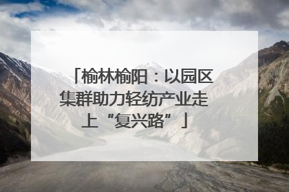 榆林榆阳：以园区集群助力轻纺产业走上“复兴路”