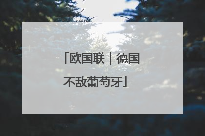 欧国联｜德国不敌葡萄牙