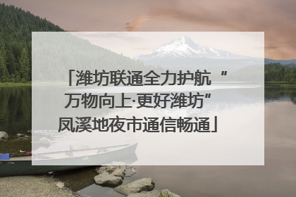 潍坊联通全力护航“万物向上·更好潍坊”凤溪地夜市通信畅通