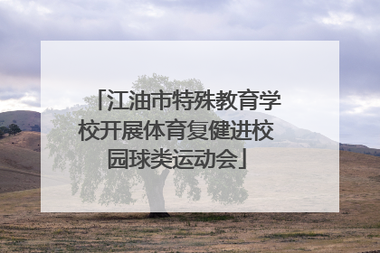 江油市特殊教育学校开展体育复健进校园球类运动会