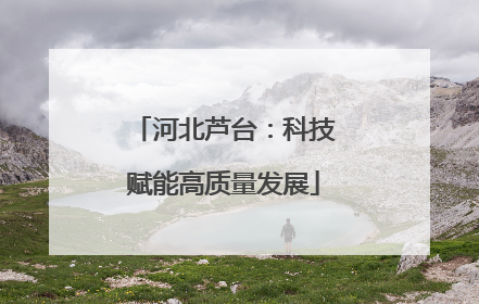 河北芦台：科技赋能高质量发展