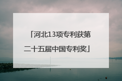 河北13项专利获第二十五届中国专利奖