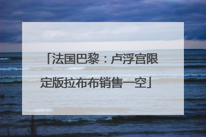 法国巴黎：卢浮宫限定版拉布布销售一空