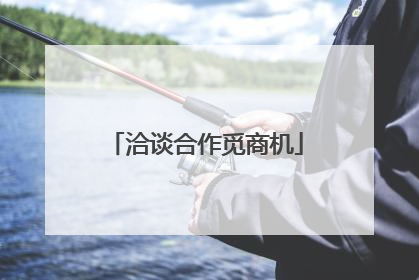 洽谈合作觅商机