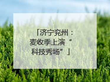 济宁兖州：麦收季上演“科技秀场”