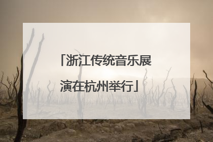 浙江传统音乐展演在杭州举行