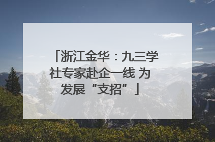 浙江金华：九三学社专家赴企一线 为发展“支招”