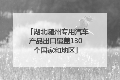 湖北随州专用汽车产品出口覆盖130个国家和地区