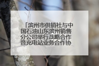 滨州市供销社与中国石油山东滨州销售分公司举行战略合作暨充电站业务合作协议签约仪式