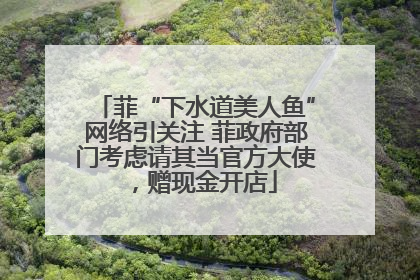 菲“下水道美人鱼”网络引关注 菲政府部门考虑请其当官方大使，赠现金开店