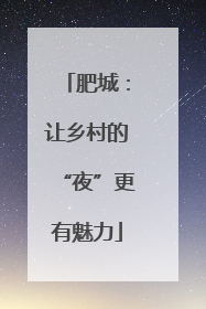 肥城：让乡村的“夜”更有魅力