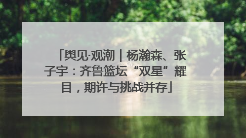 舆见·观潮｜杨瀚森、张子宇：齐鲁篮坛“双星”耀目，期许与挑战并存
