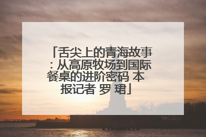 舌尖上的青海故事：从高原牧场到国际餐桌的进阶密码 本报记者 罗 珺