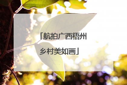 航拍广西梧州乡村美如画